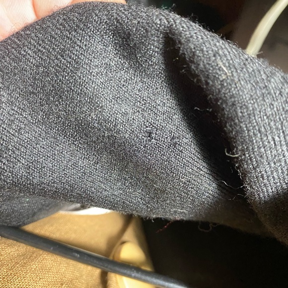 CIMONE vintage 100% black wool coat size L - Picture 9 of 9